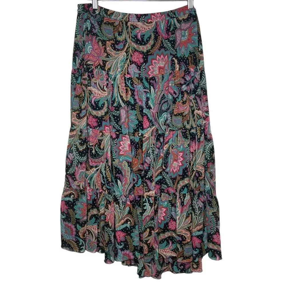 Vintage Linea by Louis Dell’Olio Floral Skirt size Large modest floral